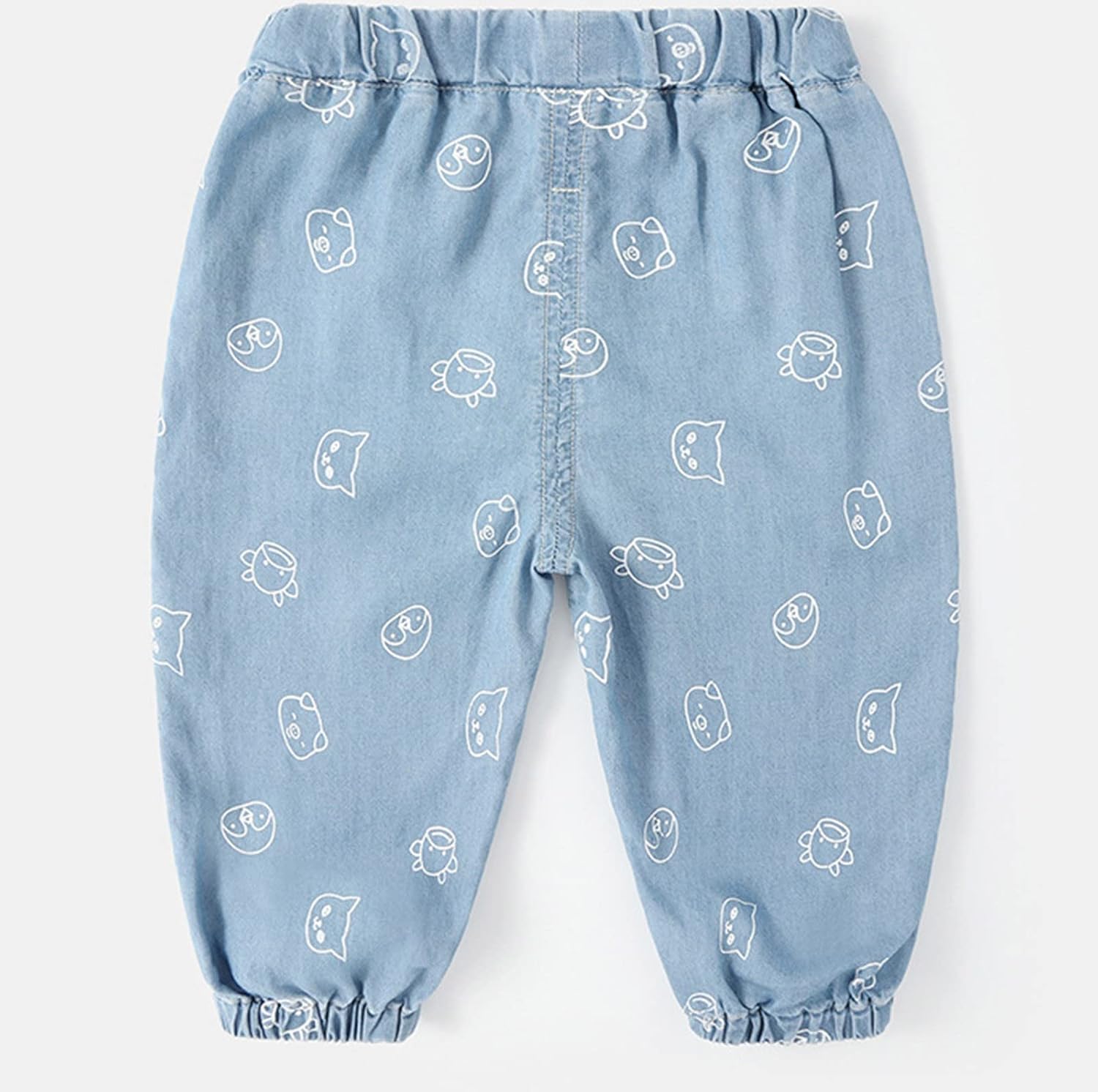 ZZHIZAIHU Cute Cartoon Animal Print Elastic Waist Pants Kids