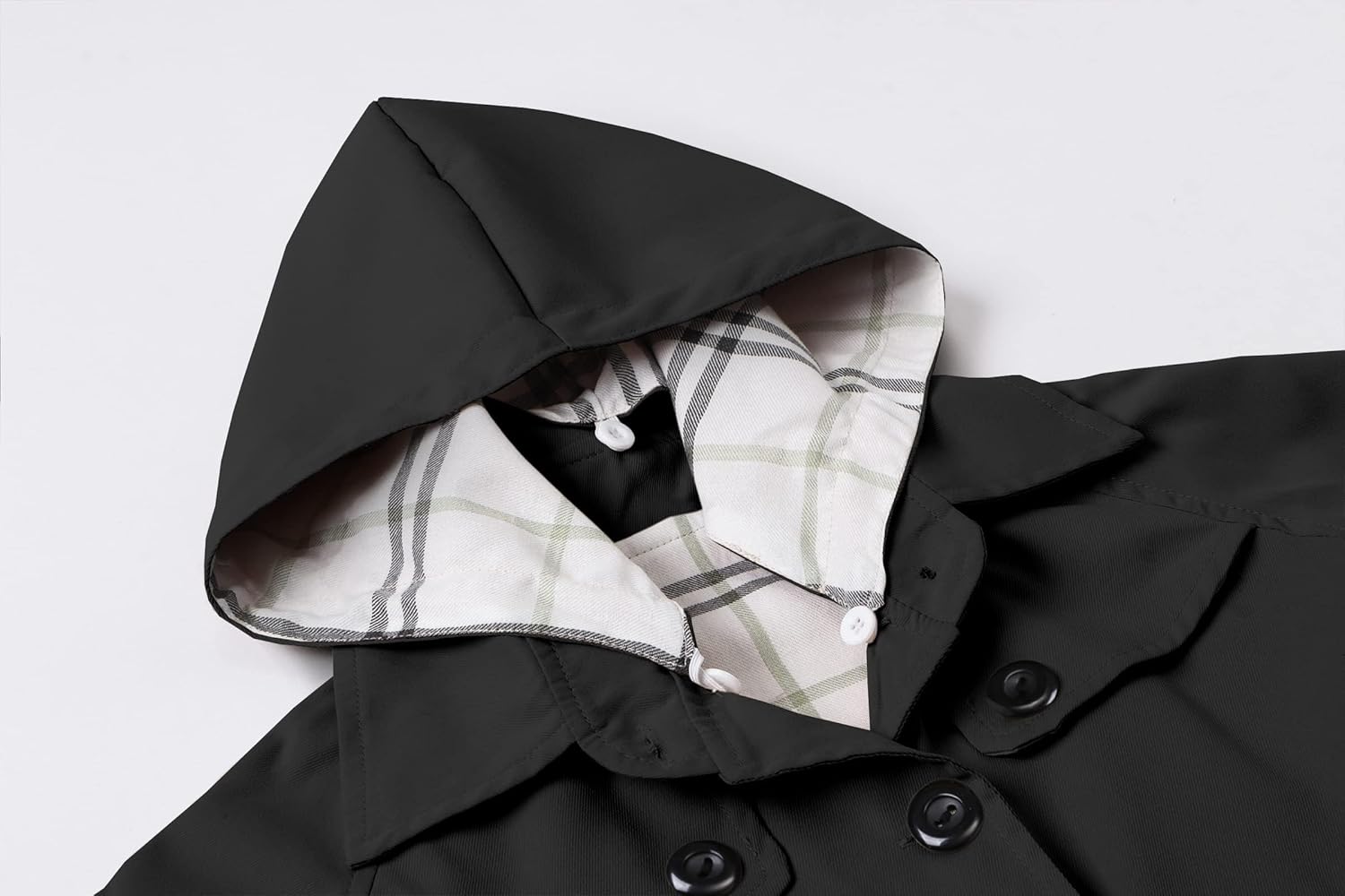 Betusline Girls Single Breasted Trench Coat Dress