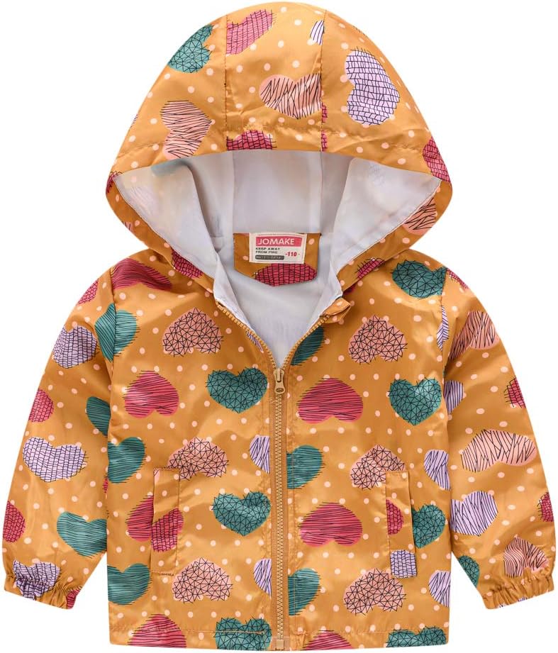 TUIJI Toddler Kids Lightweight Cartoon Print Zip Jacket