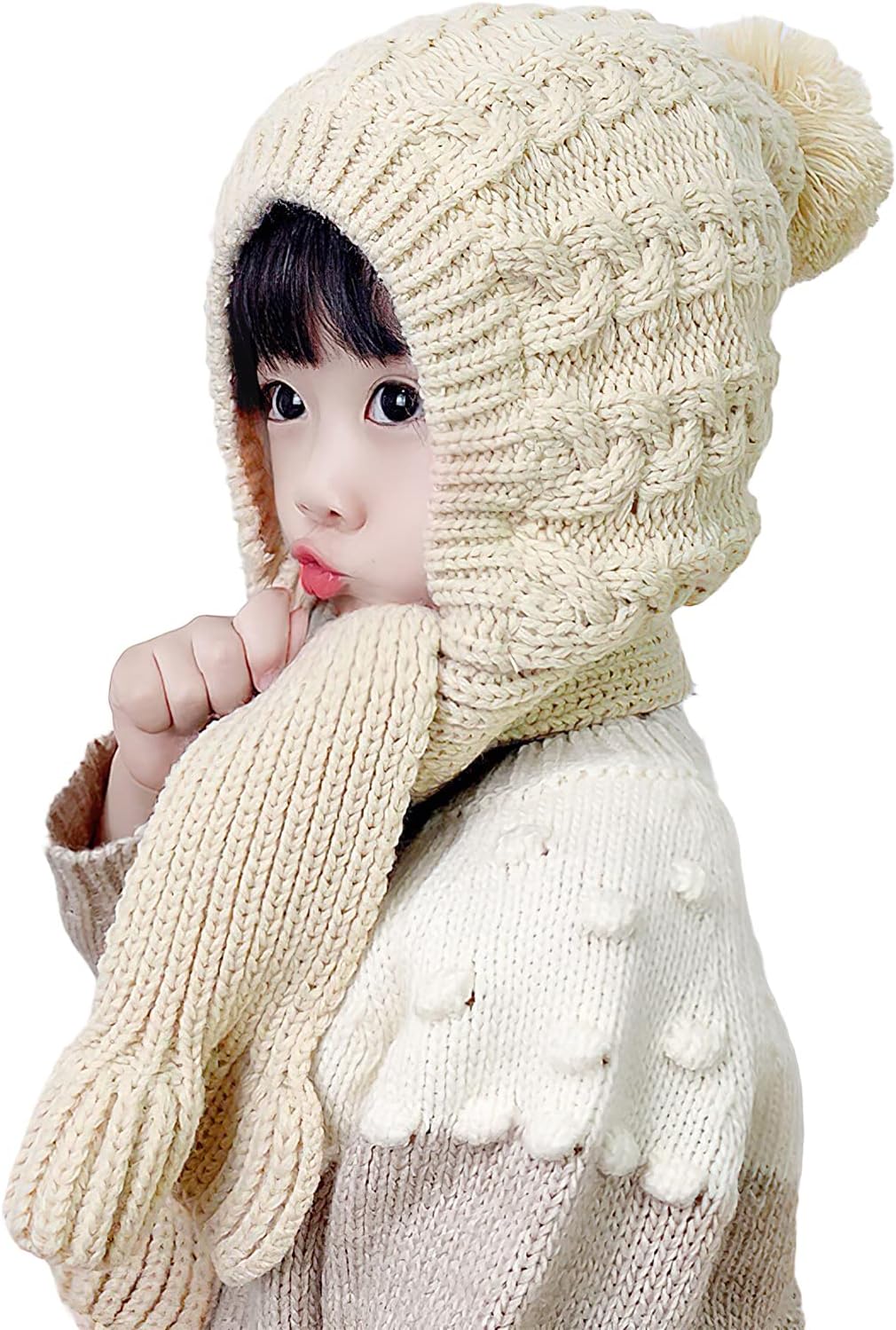Winter Hat Scarf for Kids