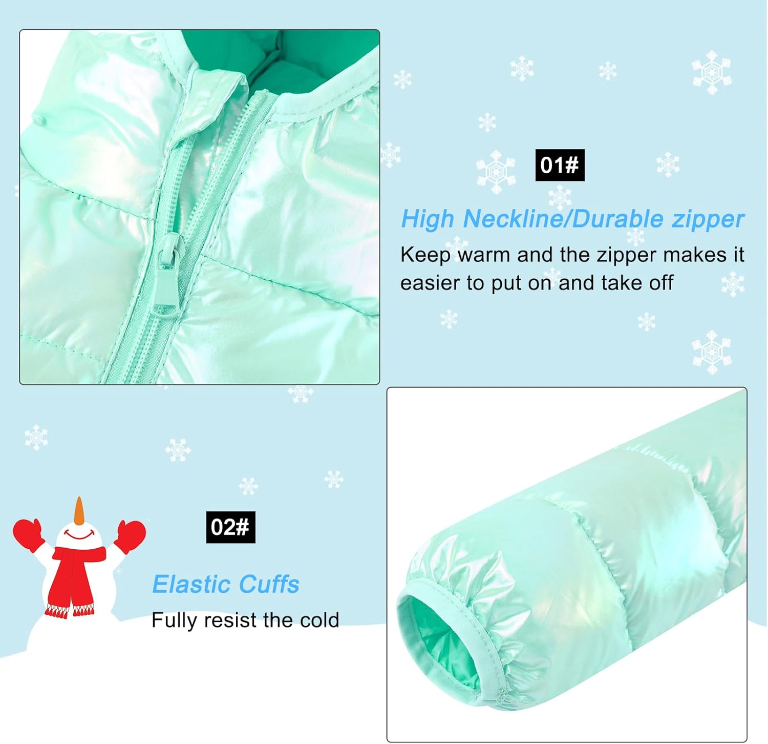 Warm Hooded Puffer Jacket for Girls