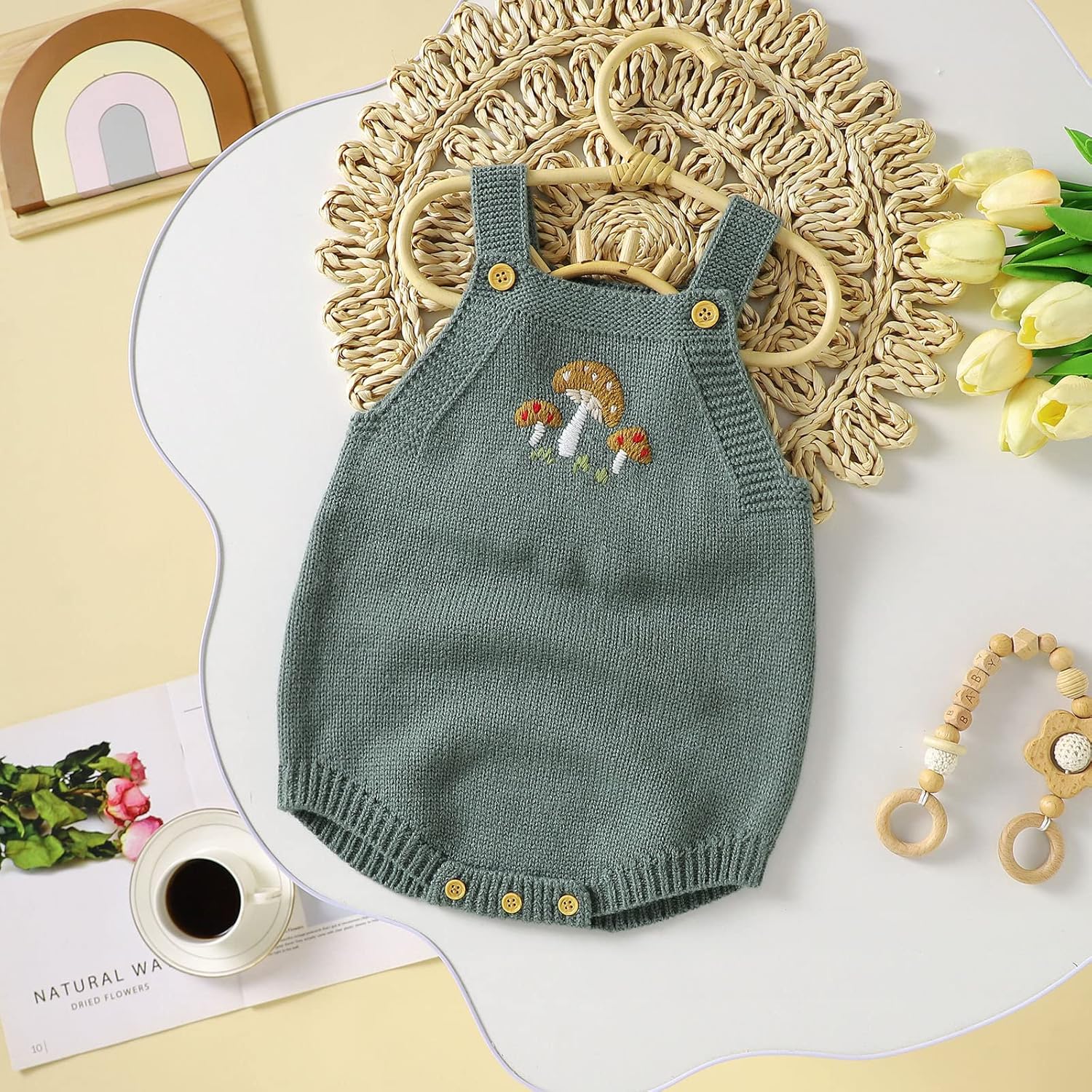 Easter Bunny Print Baby Romper Sleeveless One Piece