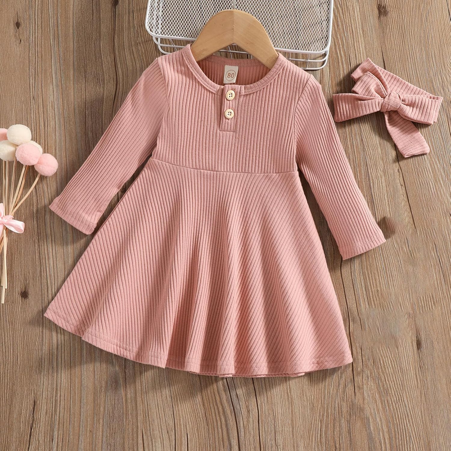 Beessbest Spring Knitted Dress for Kids Toddler