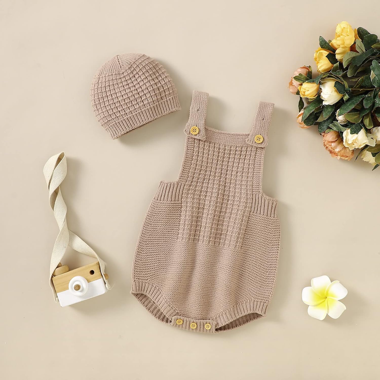 Adjustable Shoulder Romper for Babies - Soft Lightweight