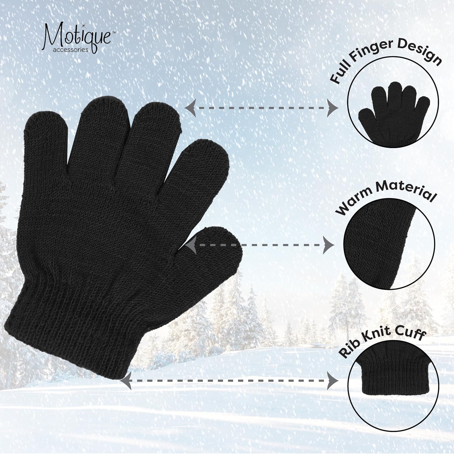Magic Knit toddlers winter gloves