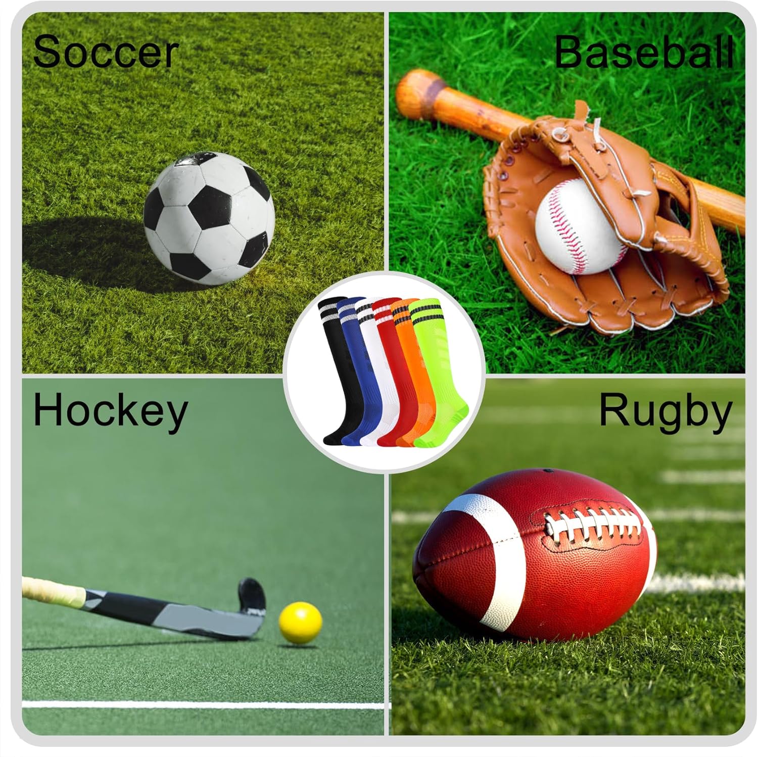 Cozywill Fun Kids Soccer Socks Boys