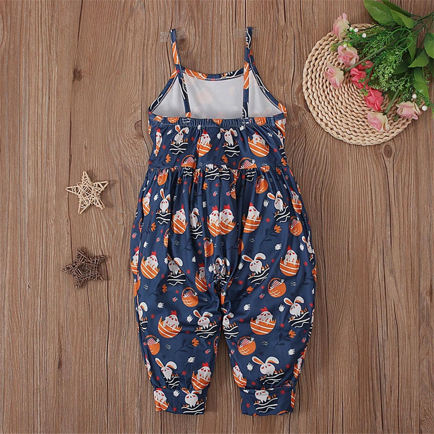 Cute Summer Jumpsuits for Kids - Harem Romper with Pockets