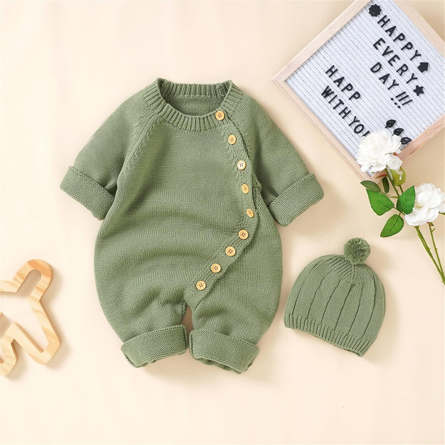 SFDGFHFYF Newborn Boy Girl Romper Set
