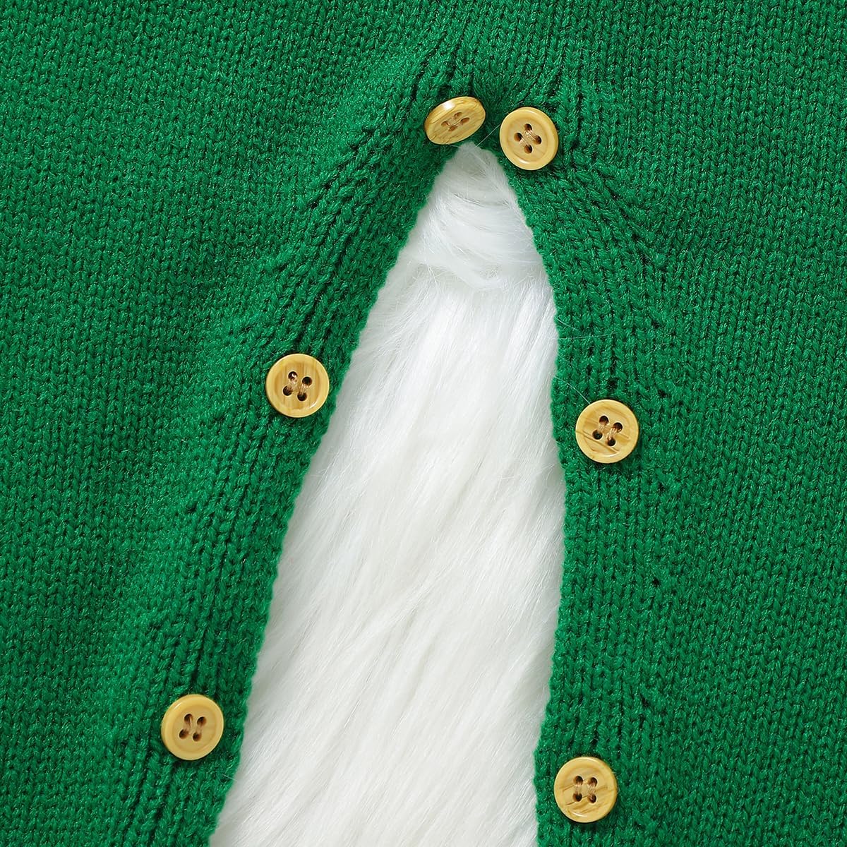 Mimixiong Christmas Outfit Baby Striped Knit Sweater Romper SantaElf