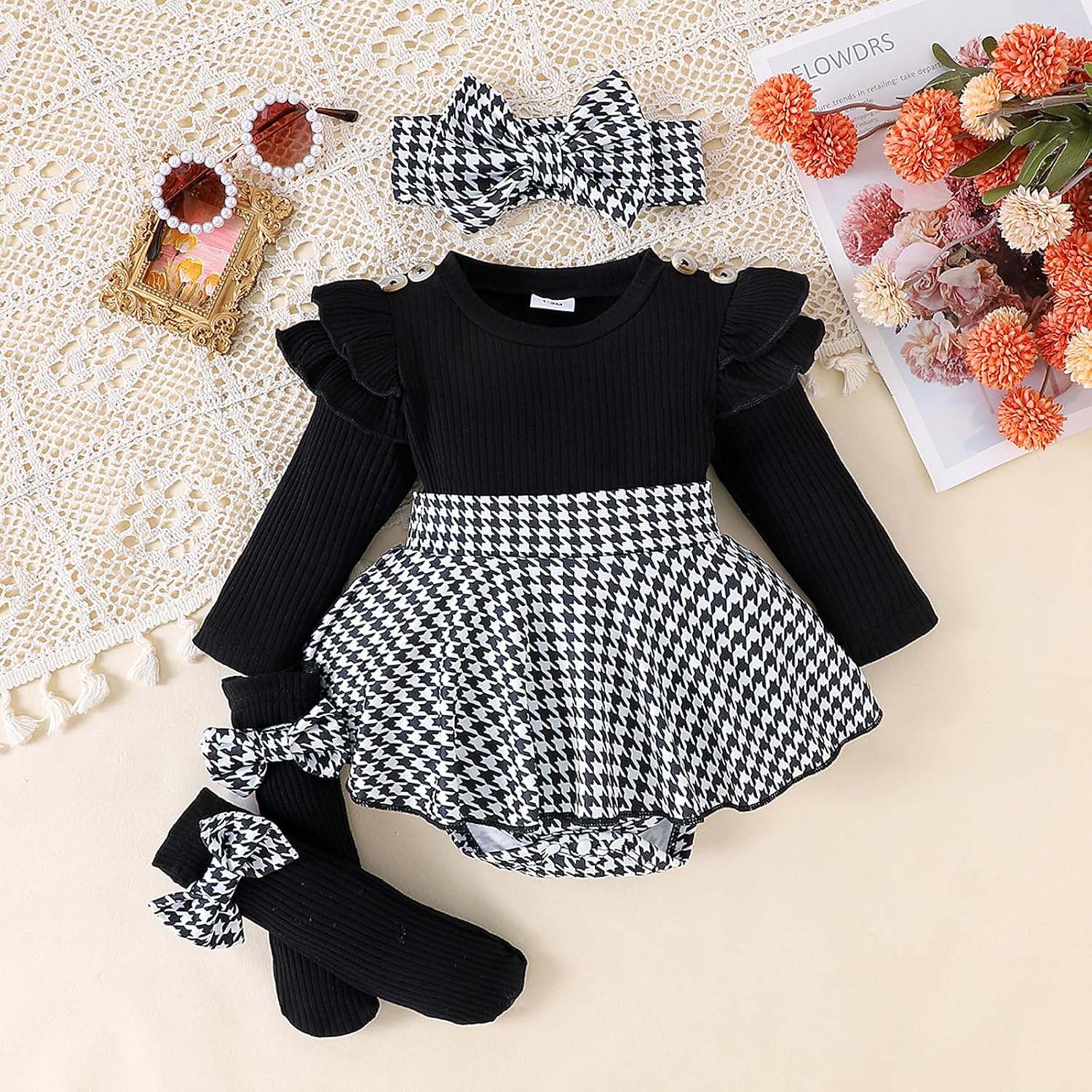 Lenjindjer Baby Girl Spring Romper Dress