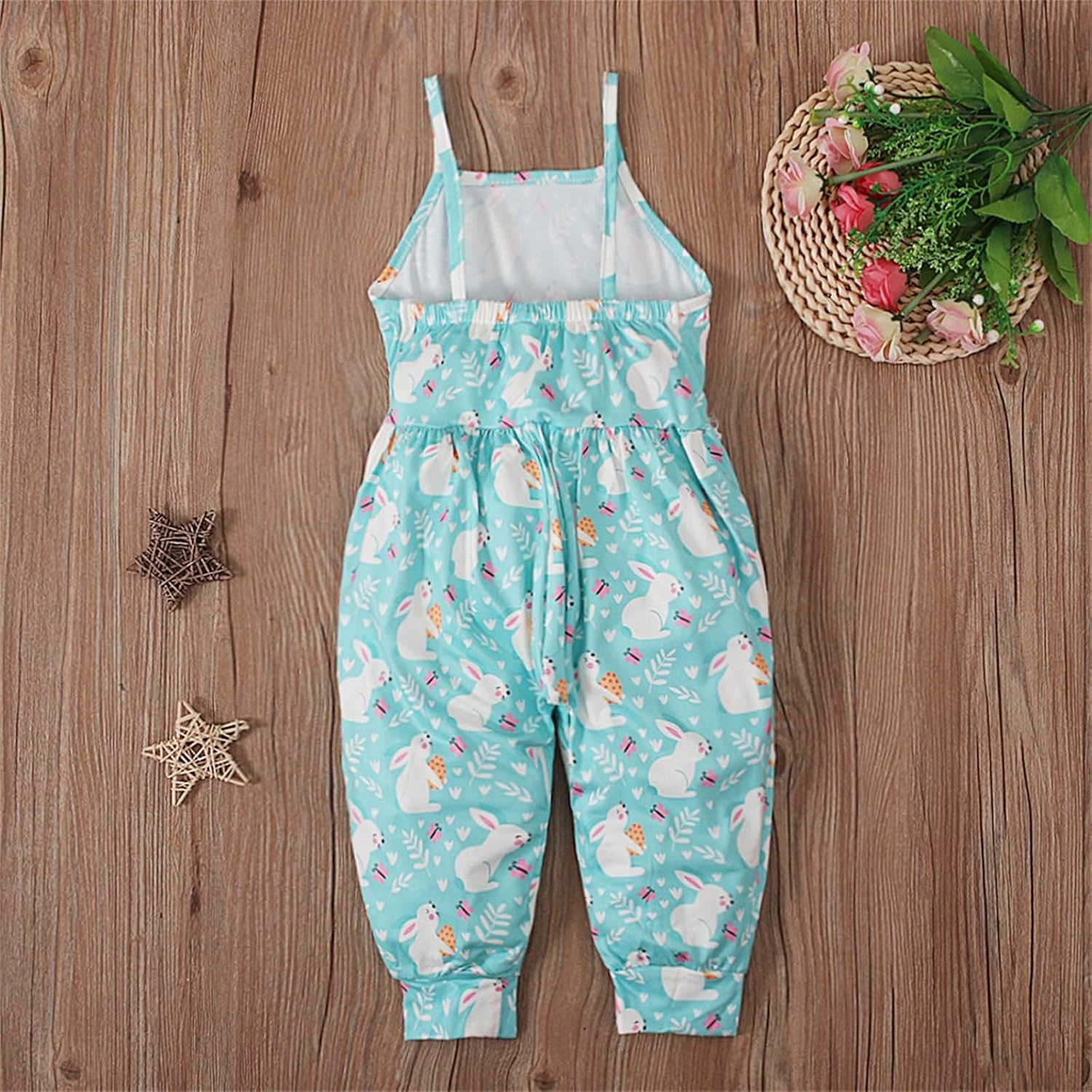 Cute Easter Bunny Knit Romper for Baby Girl