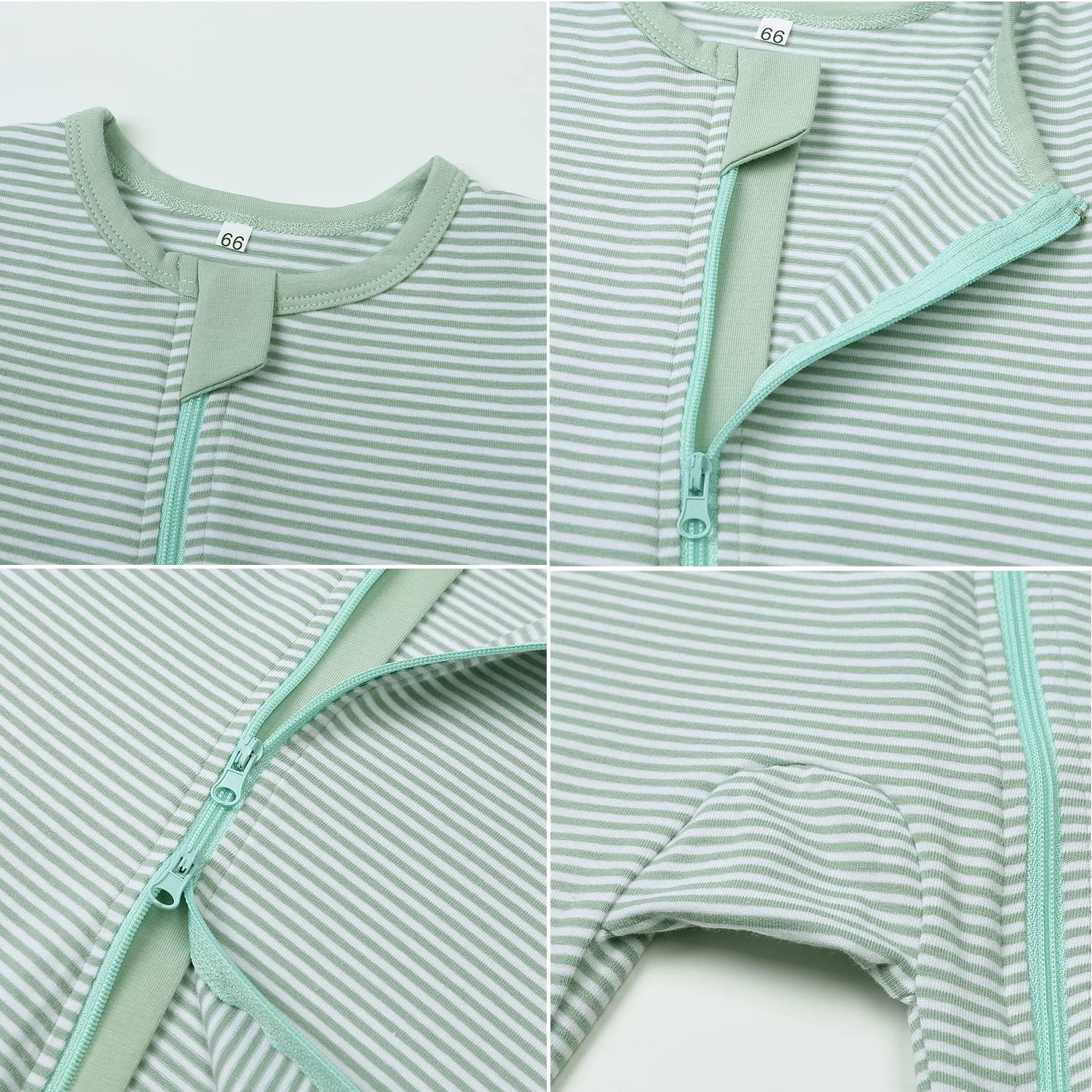 Feidoog Toddler Boys Girls Zipper Romper Set