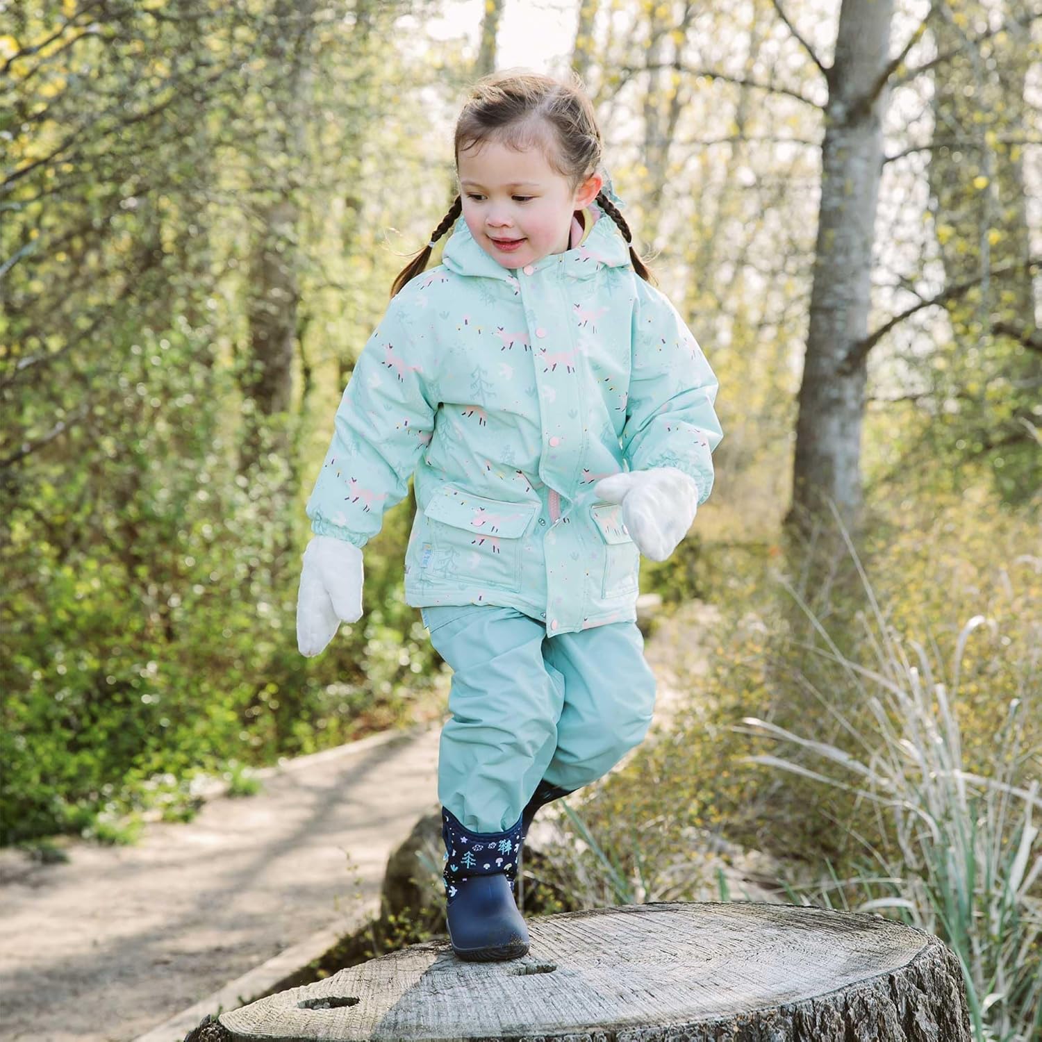 Waterproof Fleece Lined Live Snow Rain Pants for Kids