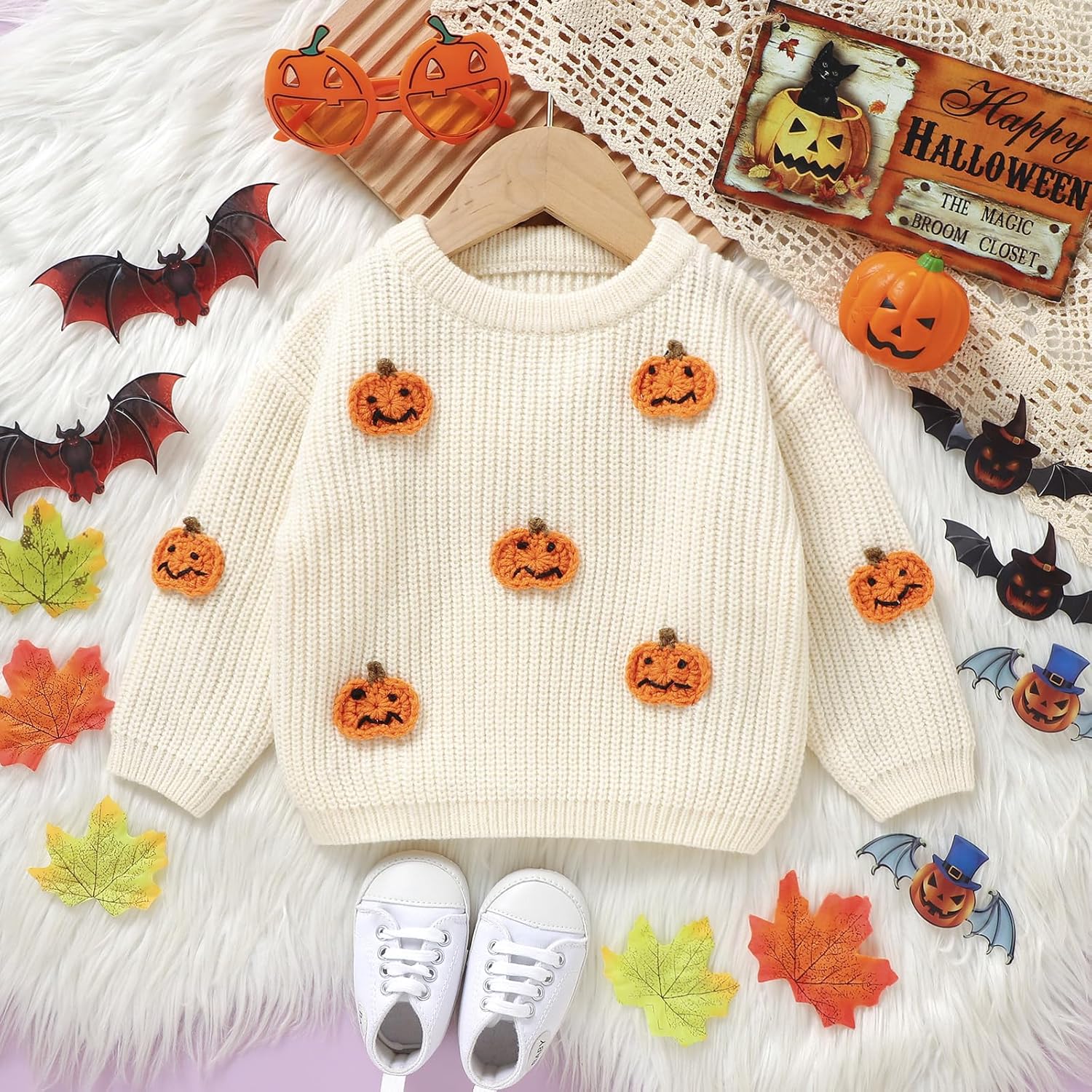 Cute Pumpkin Sweater for Kids