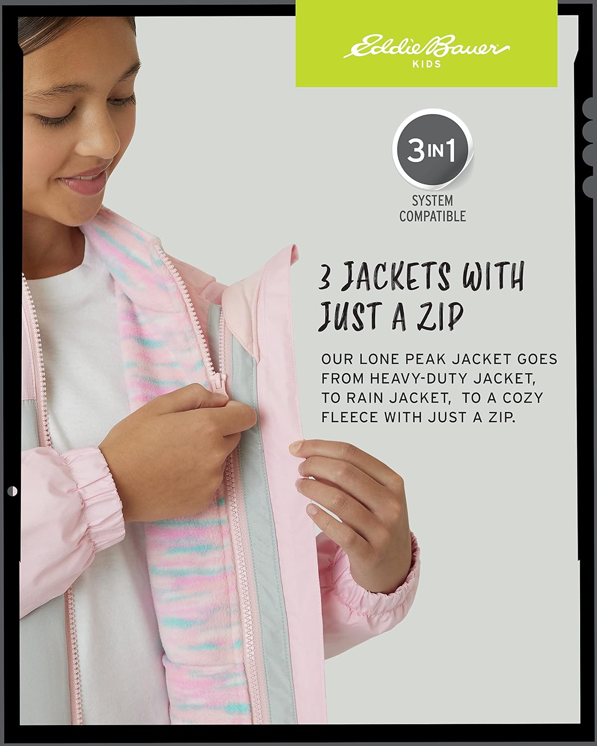 Eddie Bauer Girls Waterproof Insulated Jacket