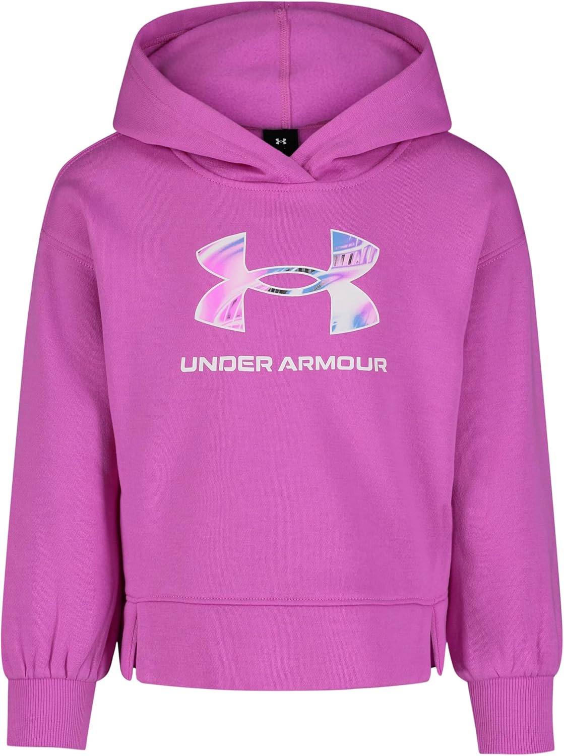 Under Armour Rival Big Logo Hoodie - Vivid Magenta