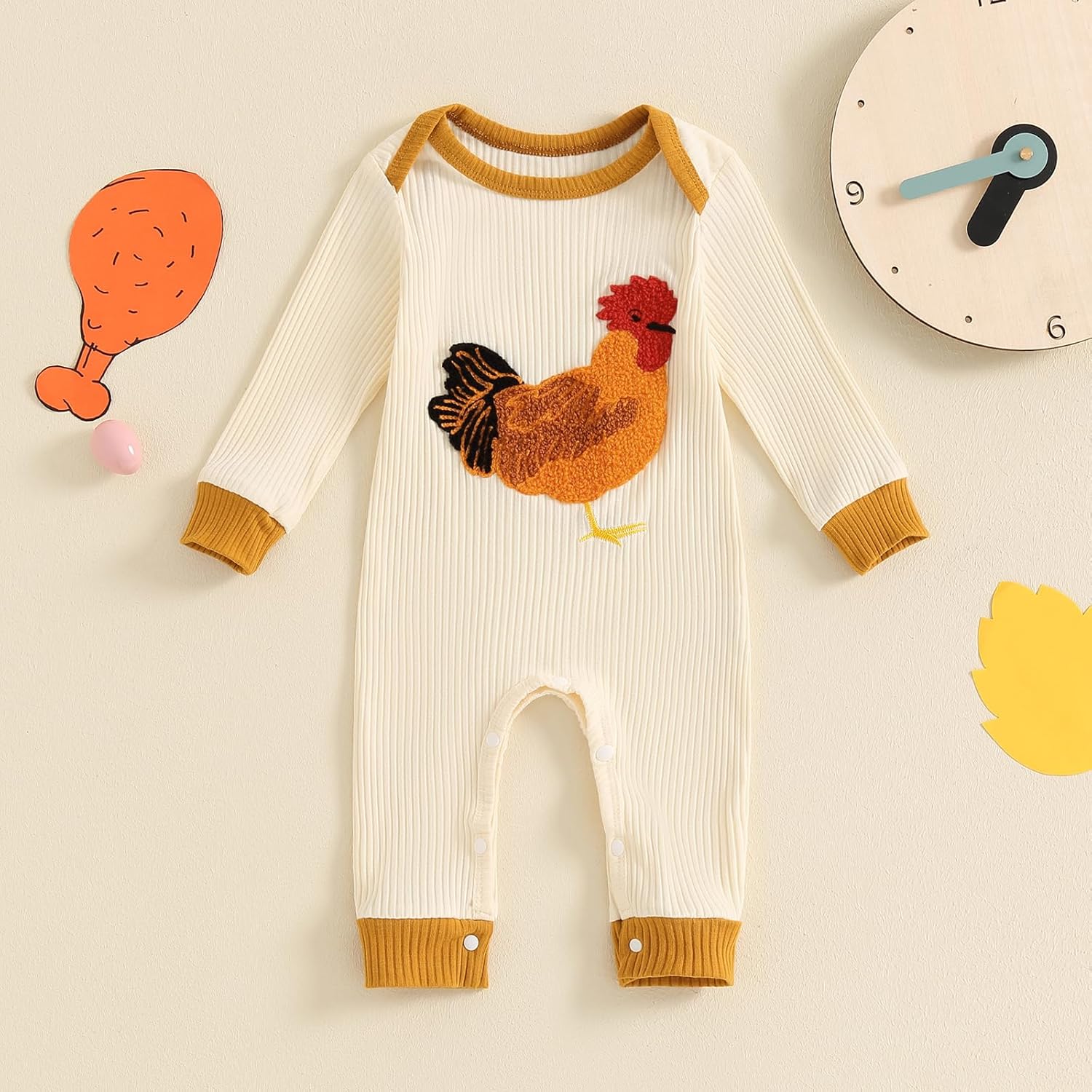 Tsnbre Newborn Romper Combo Soft CottonCro