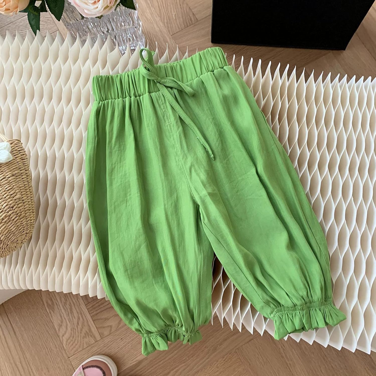 Cotton Linen Harem Bloomers for Baby Toddler 0-3 Years
