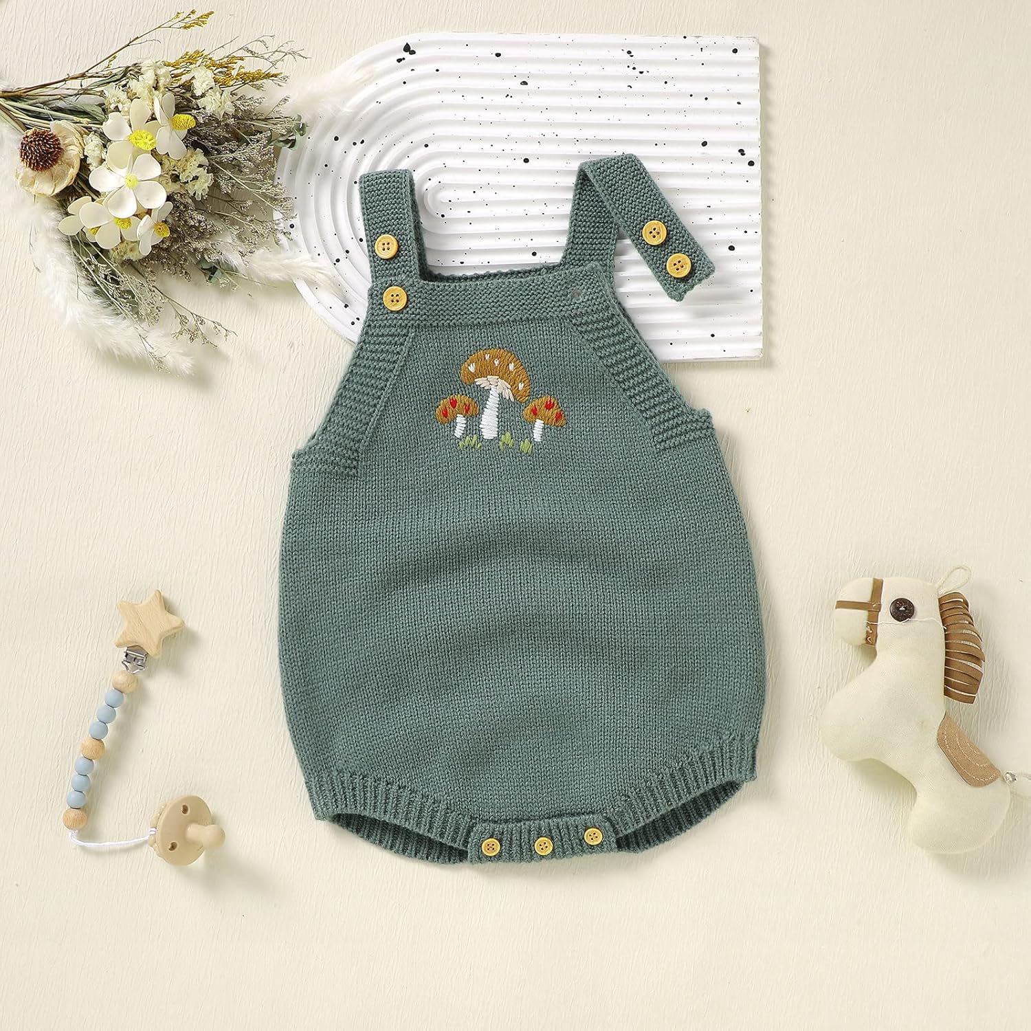 Easter Bunny Print Baby Romper Sleeveless One Piece