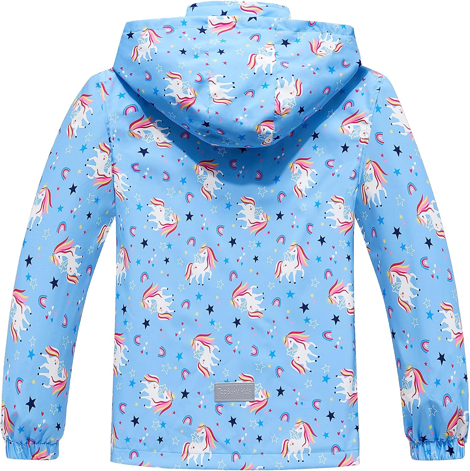 Dinosaur-Printed Boys Waterproof Rain Jacket