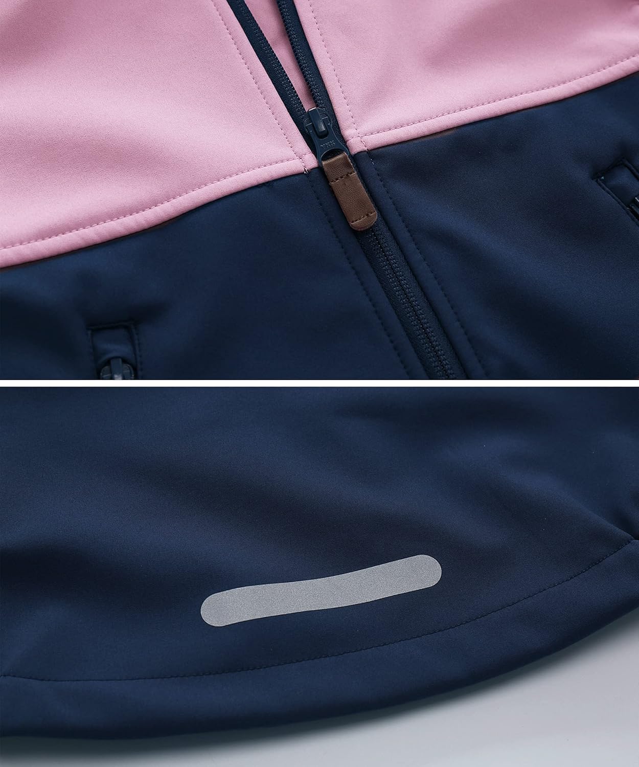 Hiheart Girls Windproof Softshell Jacket
