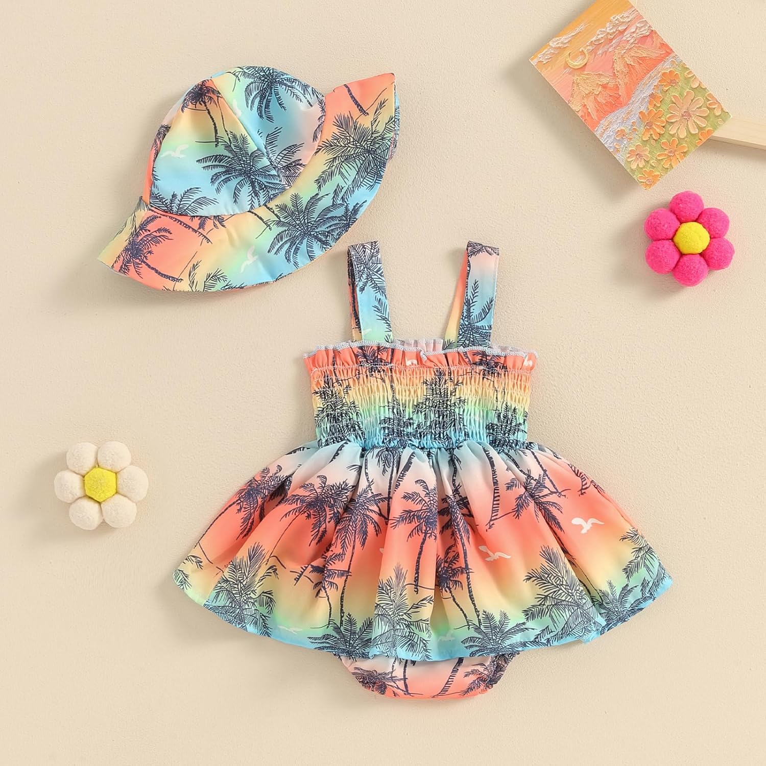 Mubineo Baby Girl Summer Romper Dress