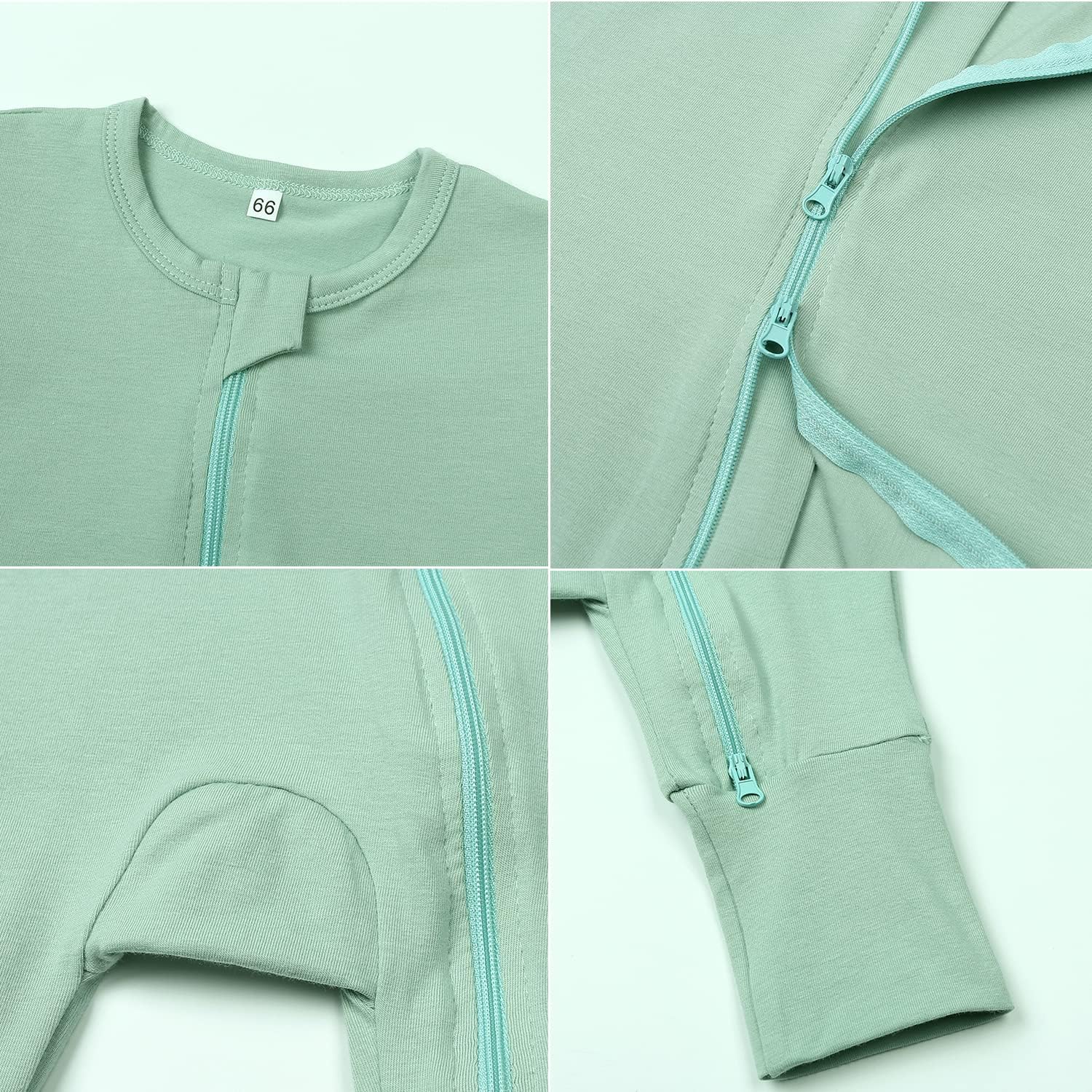 Feidoog Toddler Boys Girls Zipper Romper Set