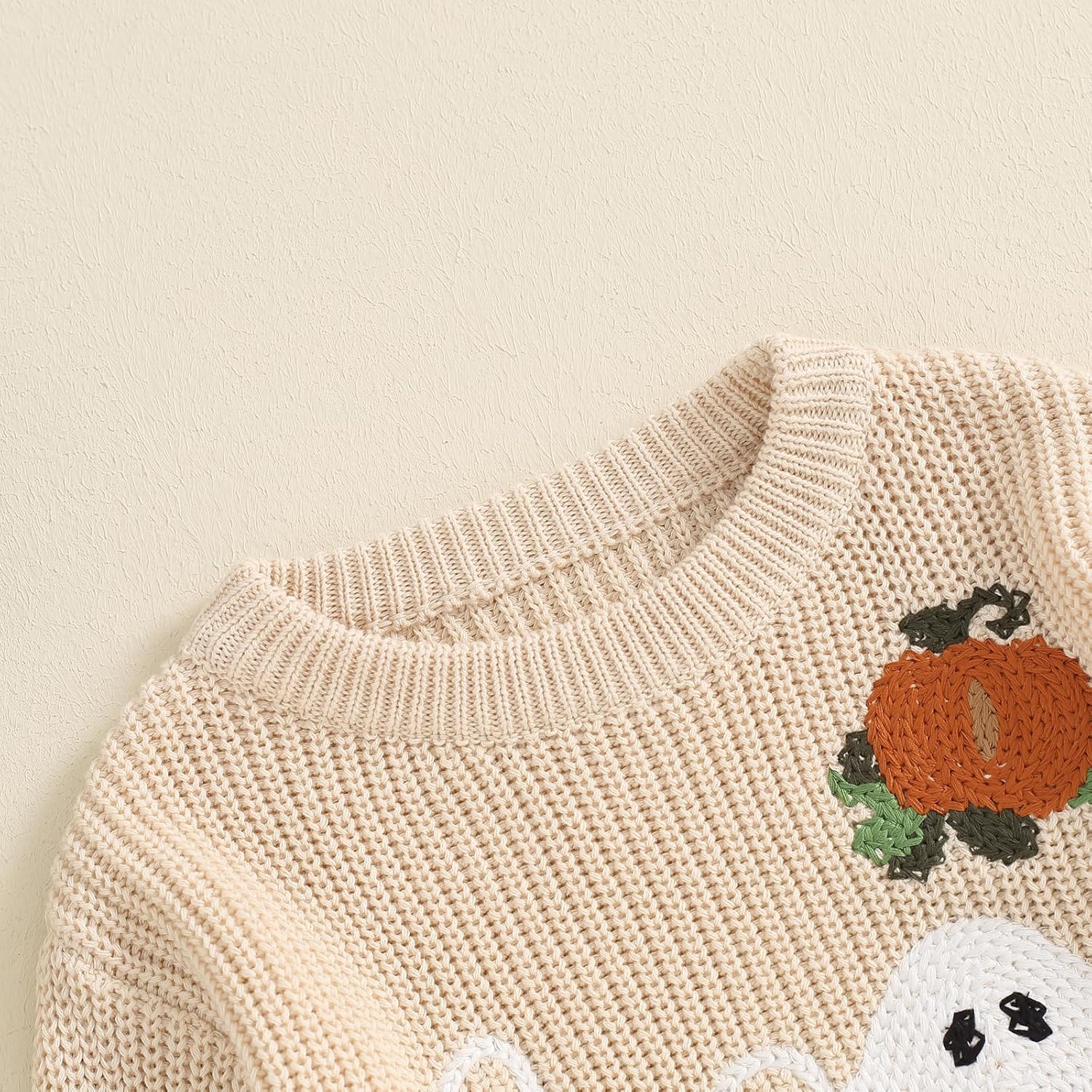 Toddler Halloween Pumpkin Knit Sweater for Baby Boy Girl