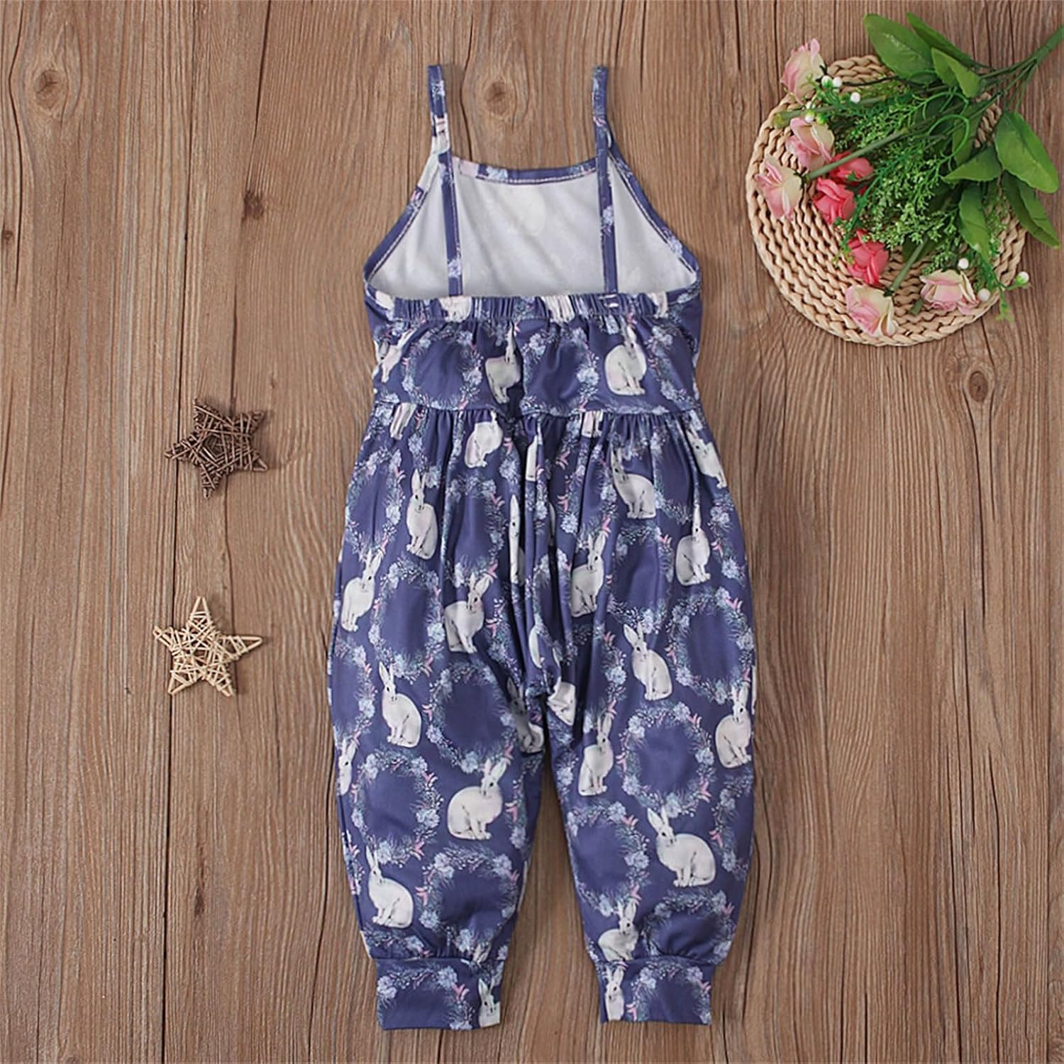 Easter Bunny Print Romper for Toddler