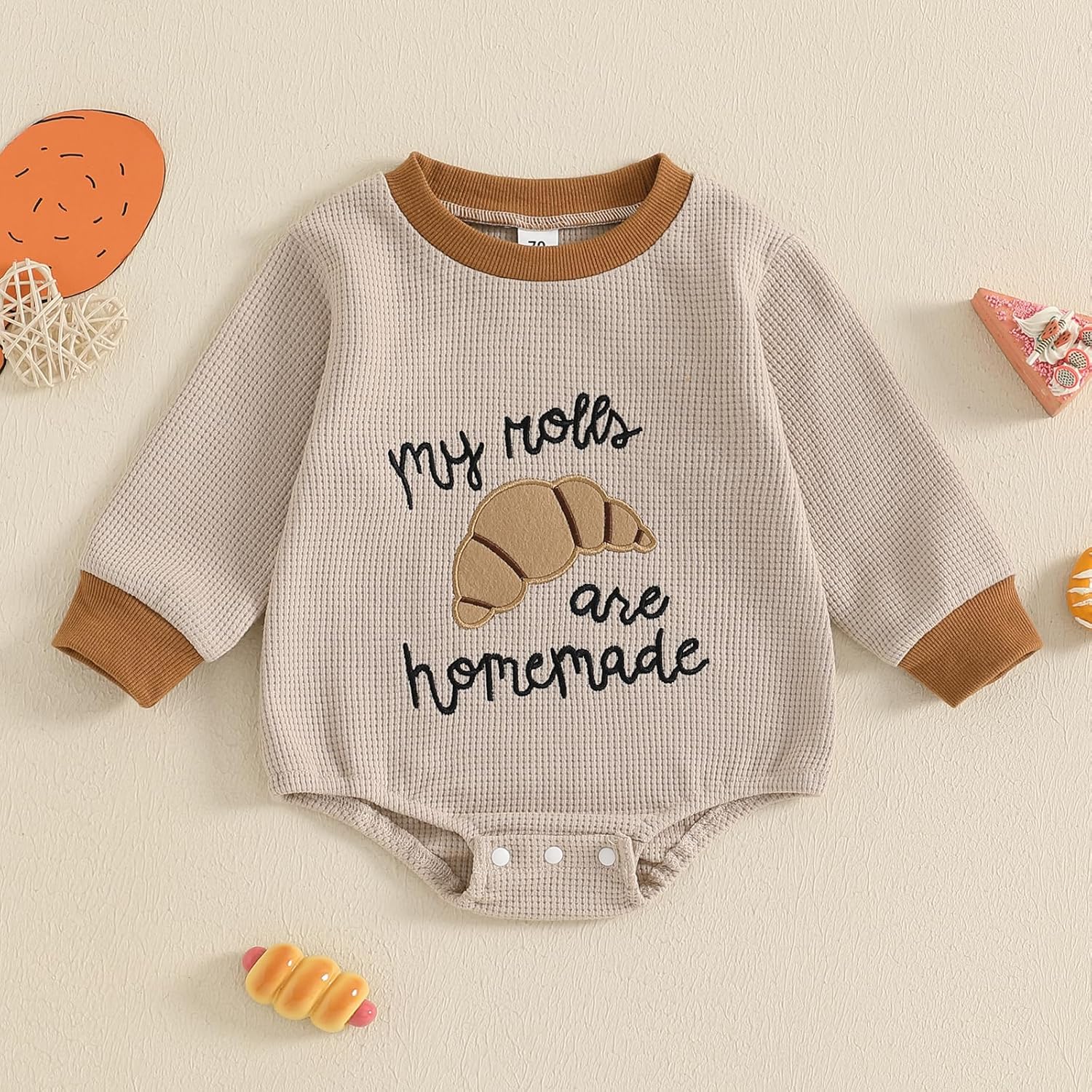 Handmade Romper First Thanksgiving Outfits for Baby Girls US
