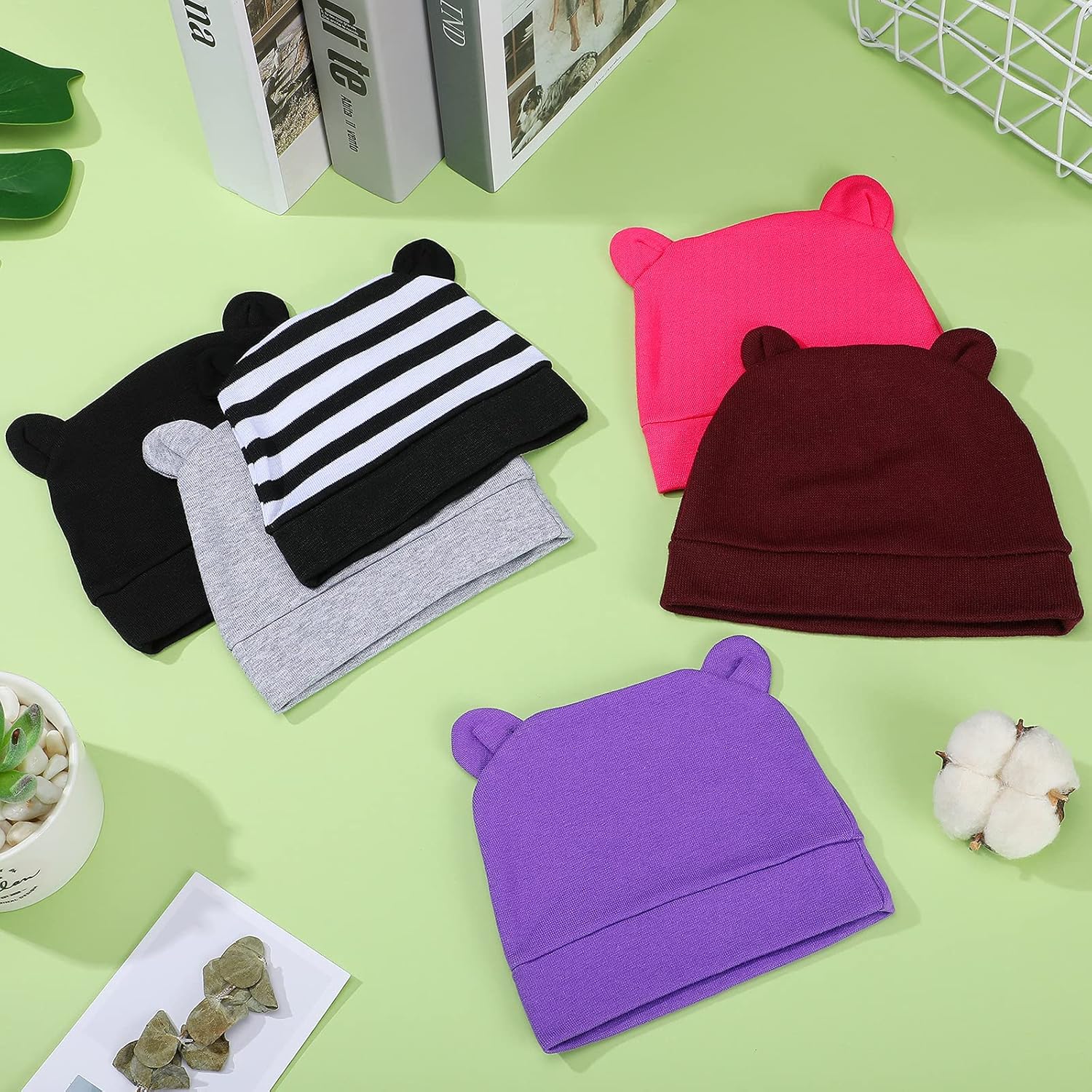 Geyoga 6-Piece Beanie Set