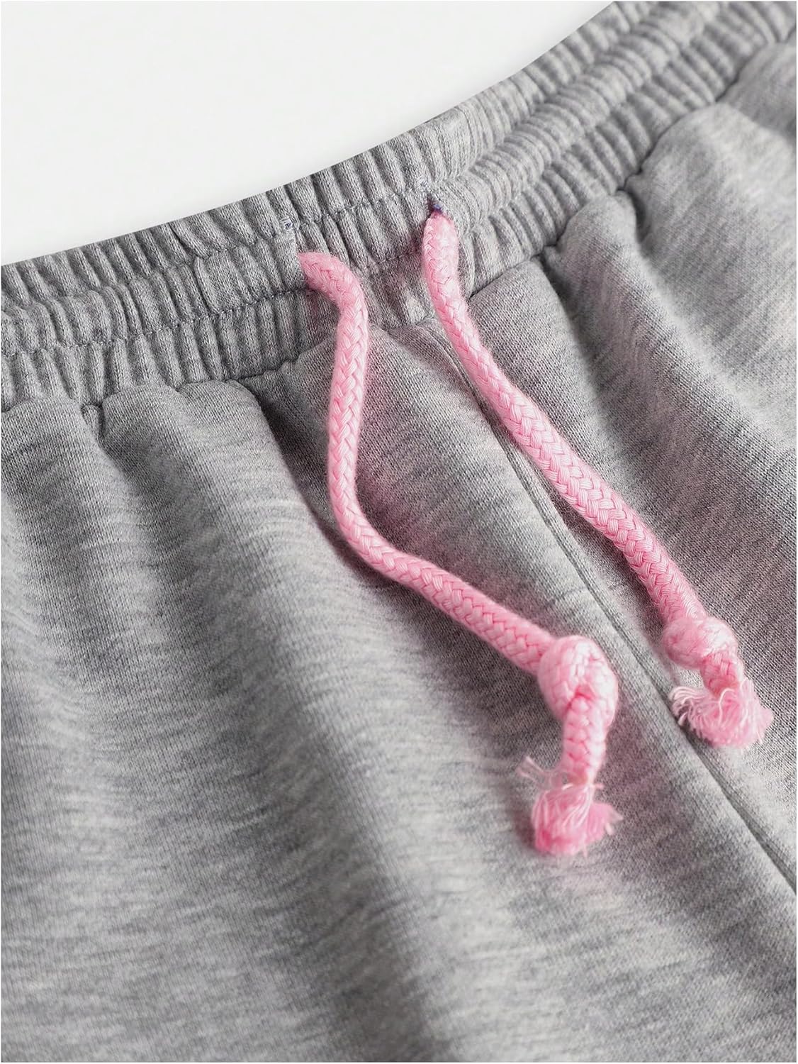 OYOANGLE Girls Elastic Drawstring Waist Bow Sweatpants Y2K