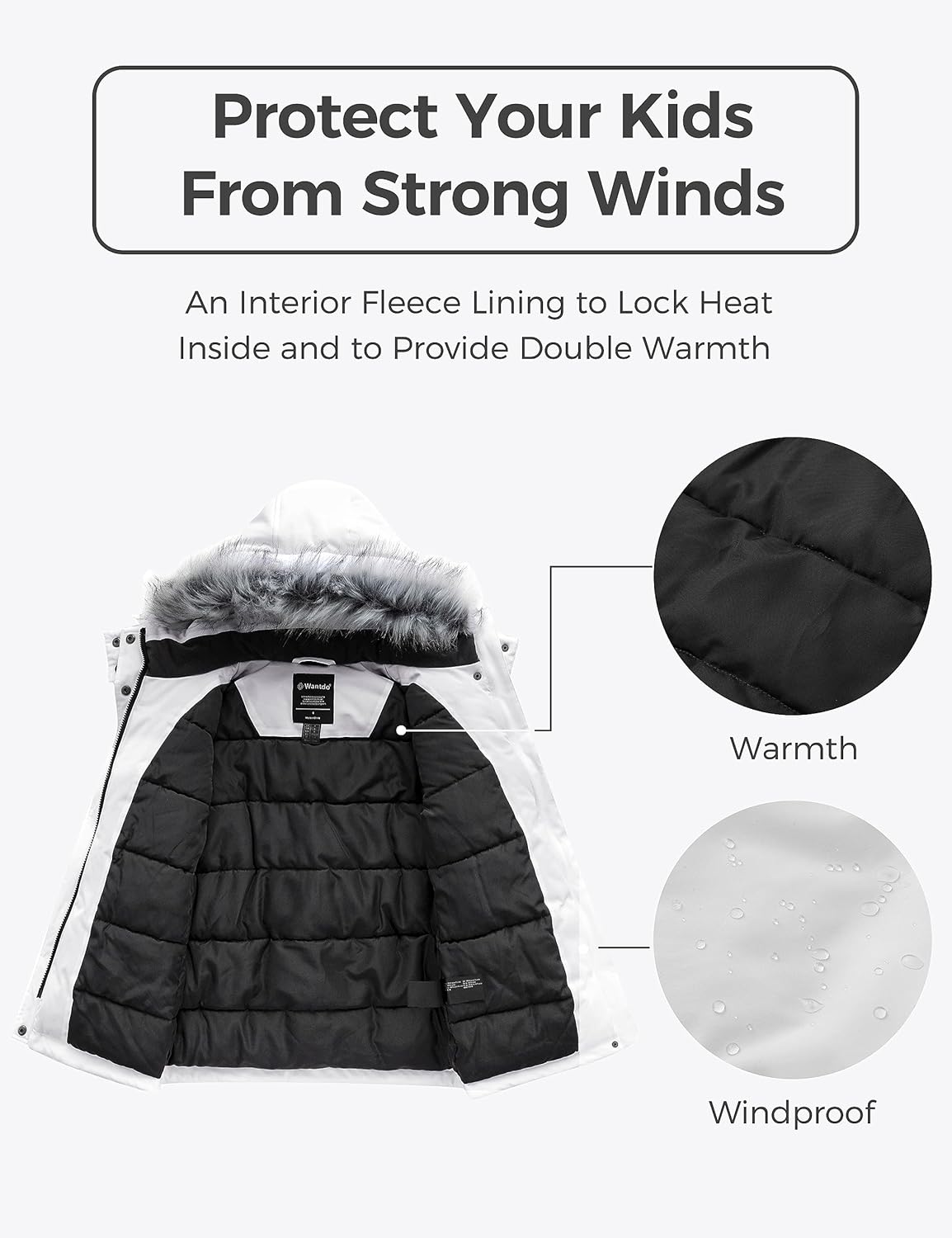 Stay Warm with WantDo Girls Puffer Winter Coat