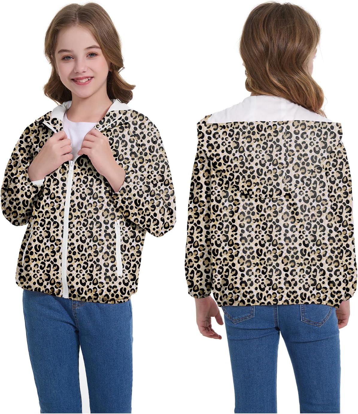 Zando Girls Rain jacket waterproof