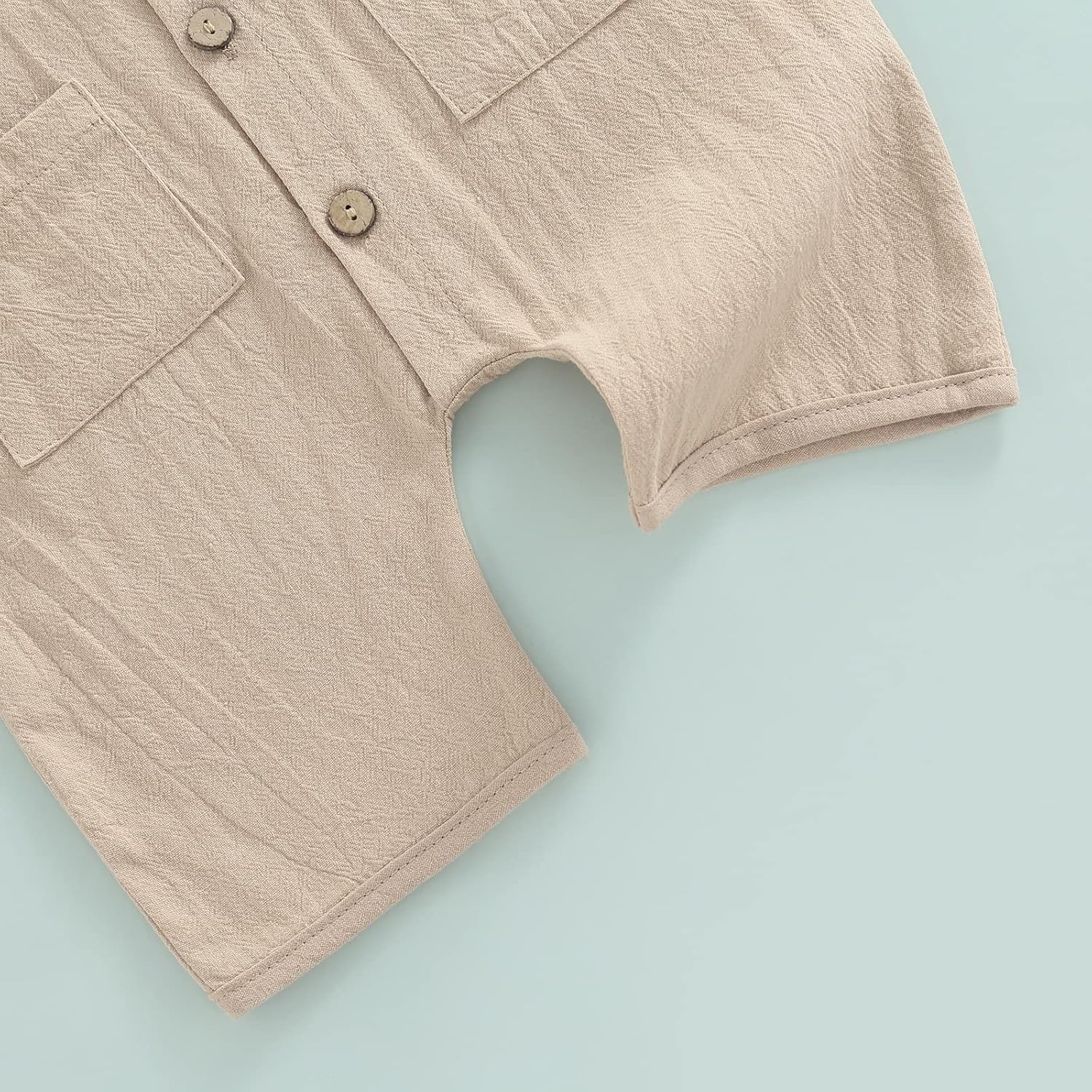 Mubineo Boys Summer Linen Romper for Babies