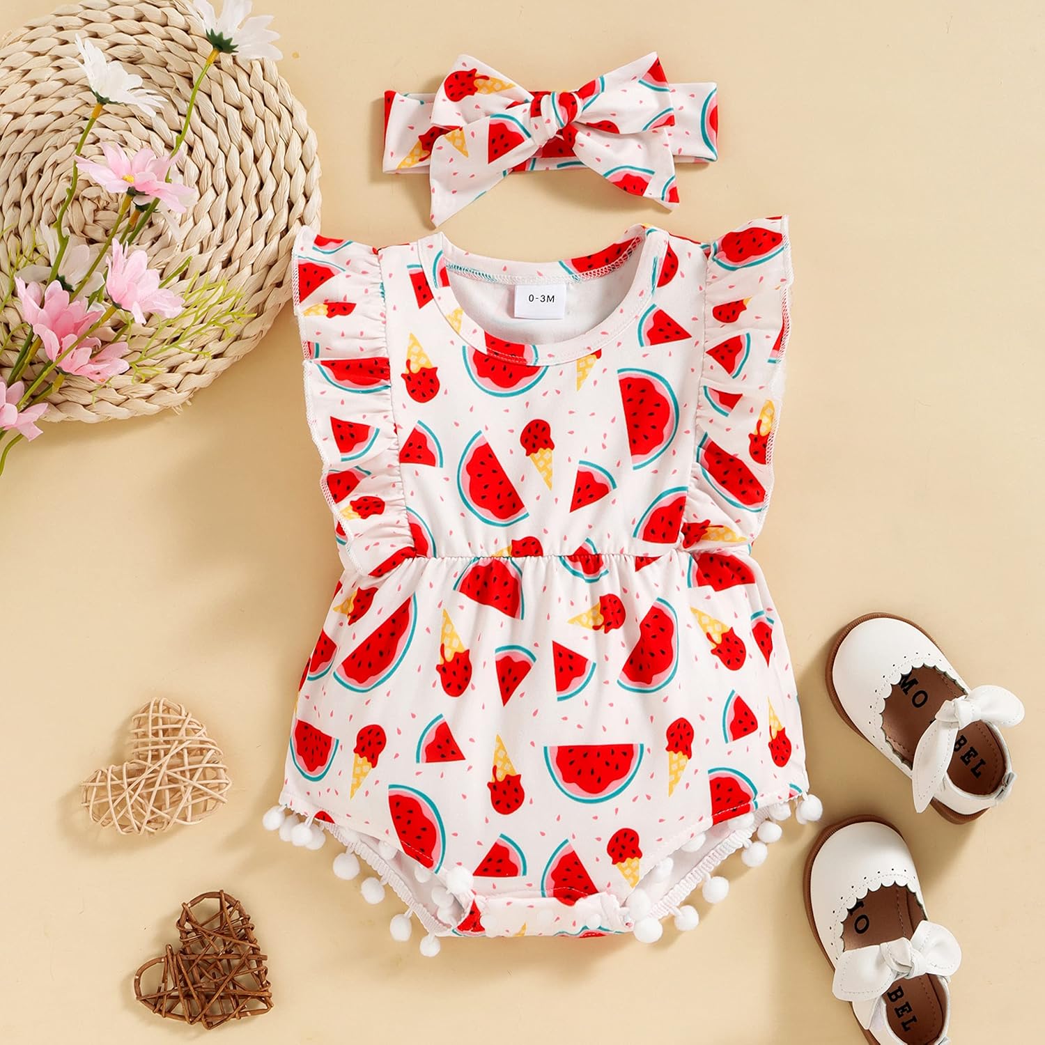 Cute Newborn Romper for Baby Girls