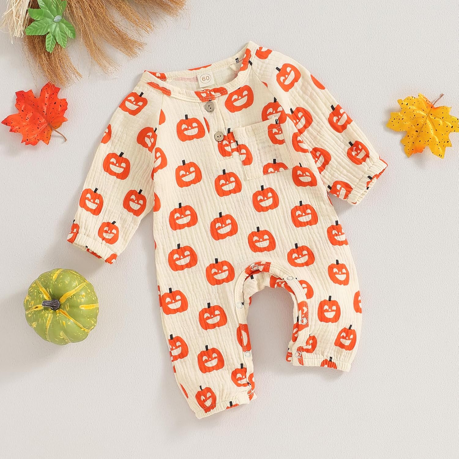 Halloween Trick or Treat - Cozy Cute Perfect Pumpkins ROMPER for Babies
