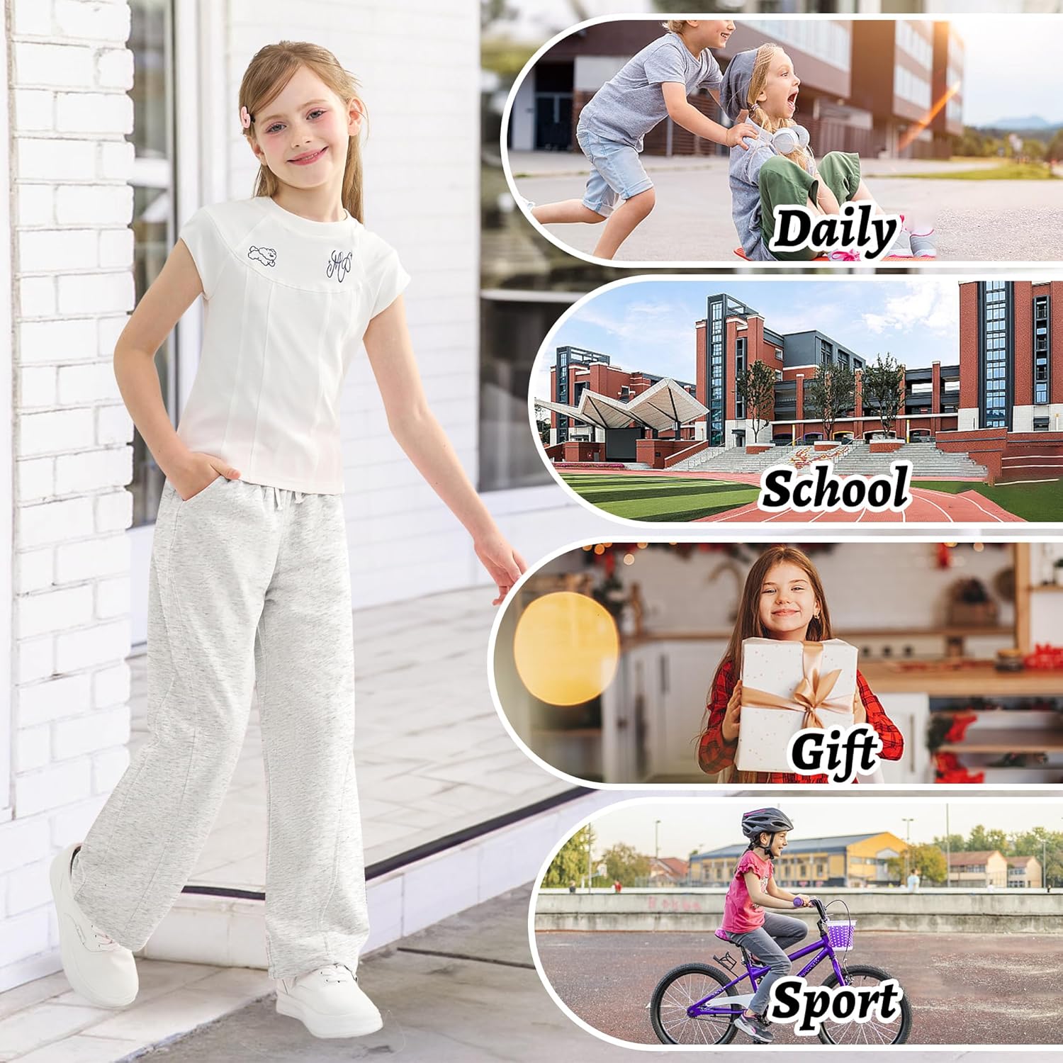 Comfy and Strong Perfect for Kids Girls GiuliaPants