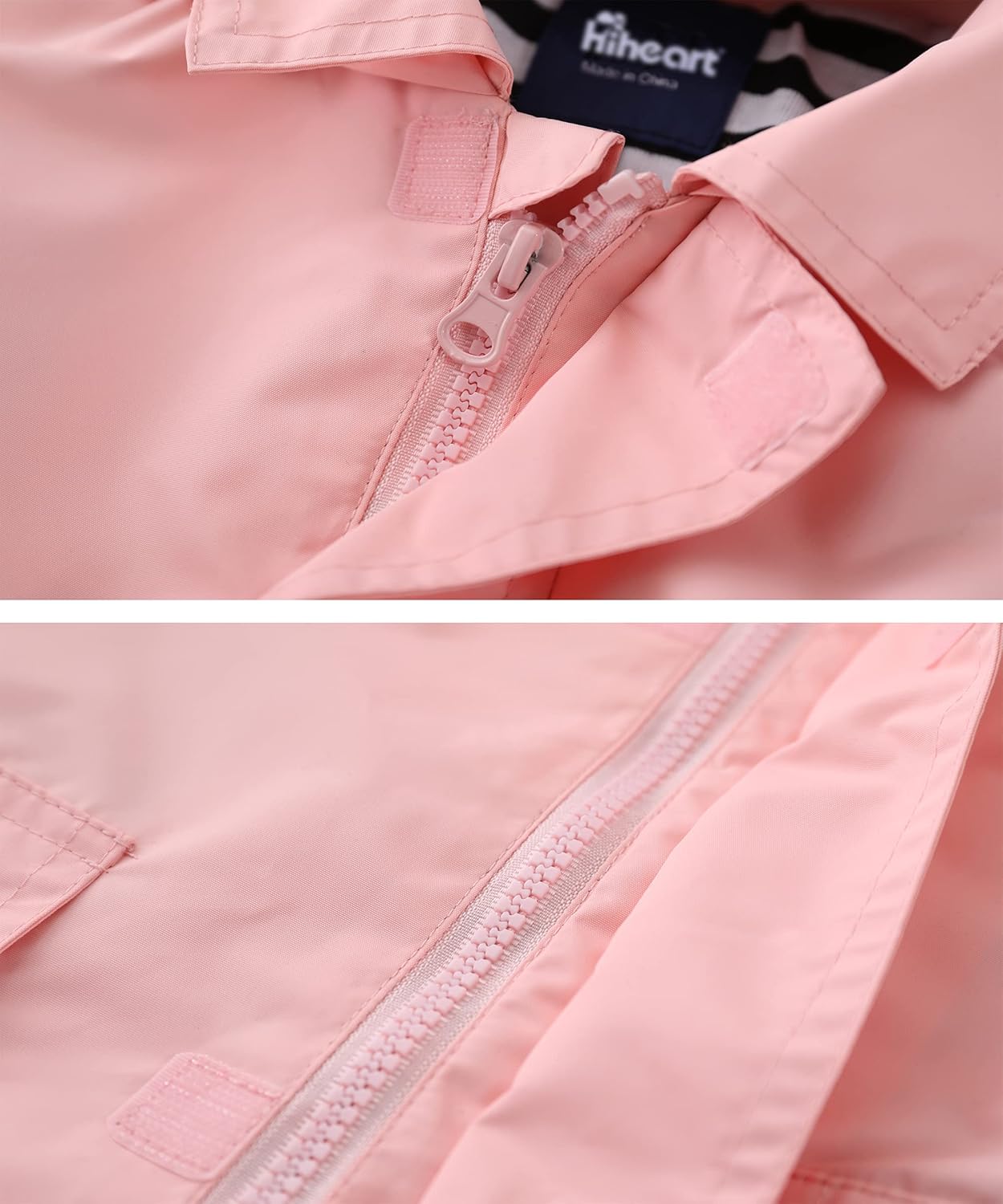 Hiheart Boys Girls Waterproof Hooded Jackets
