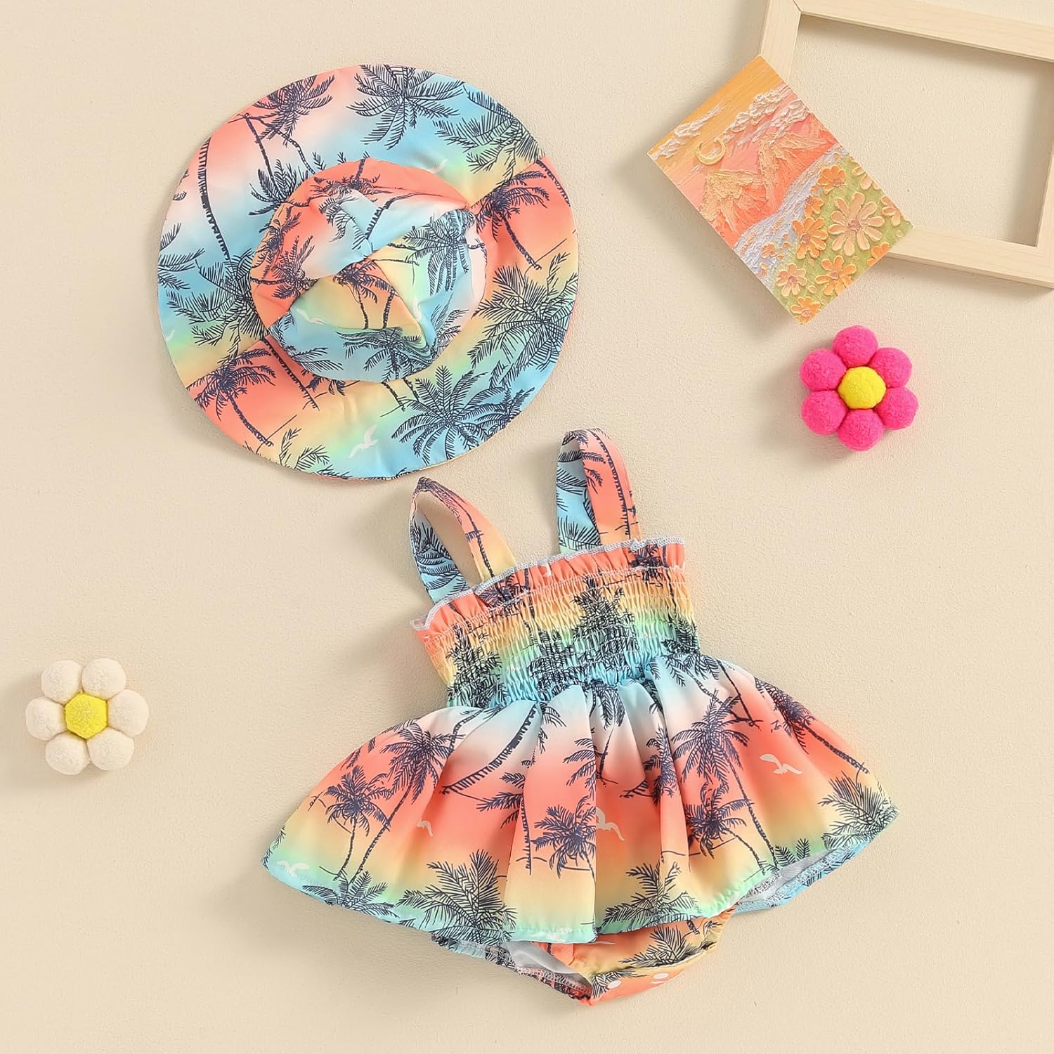 Mubineo Baby Girl Summer Romper Dress