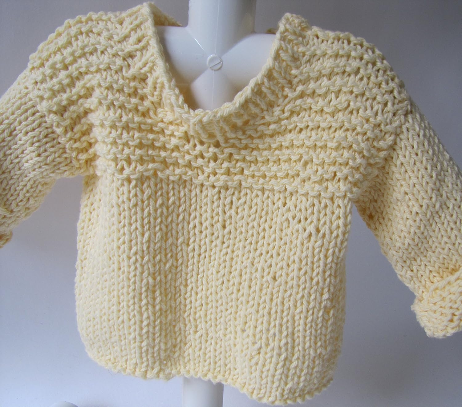 KSS Handmade Yellow Cotton Baby Sweater with a Cap for Newborns