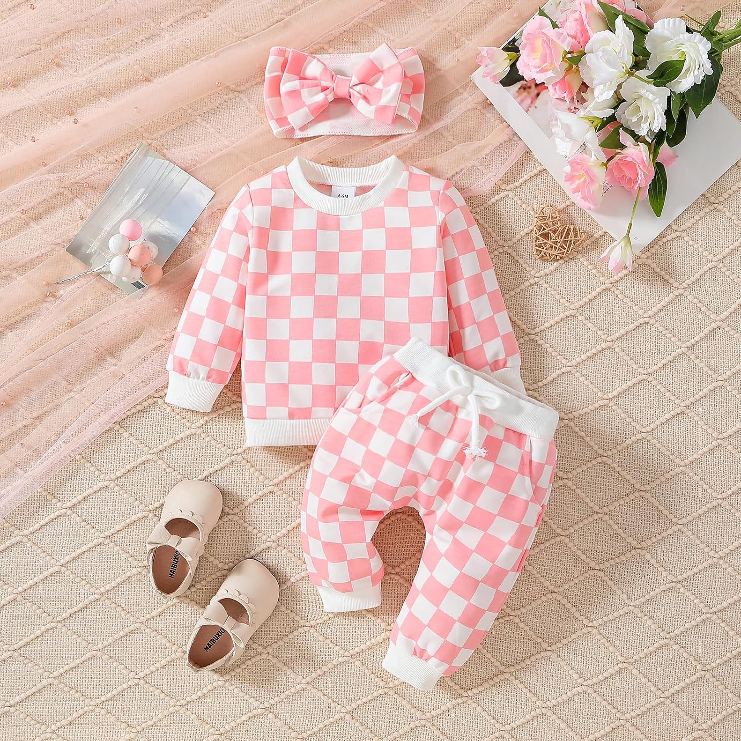 Cozy Trendy Baby Girl Sweater Set for 0-2 Years
