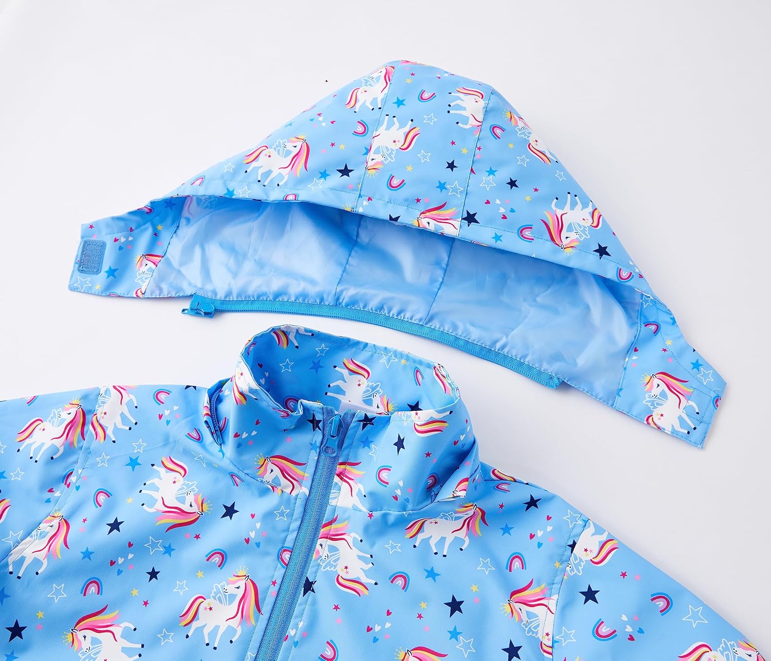Dinosaur-Printed Boys Waterproof Rain Jacket