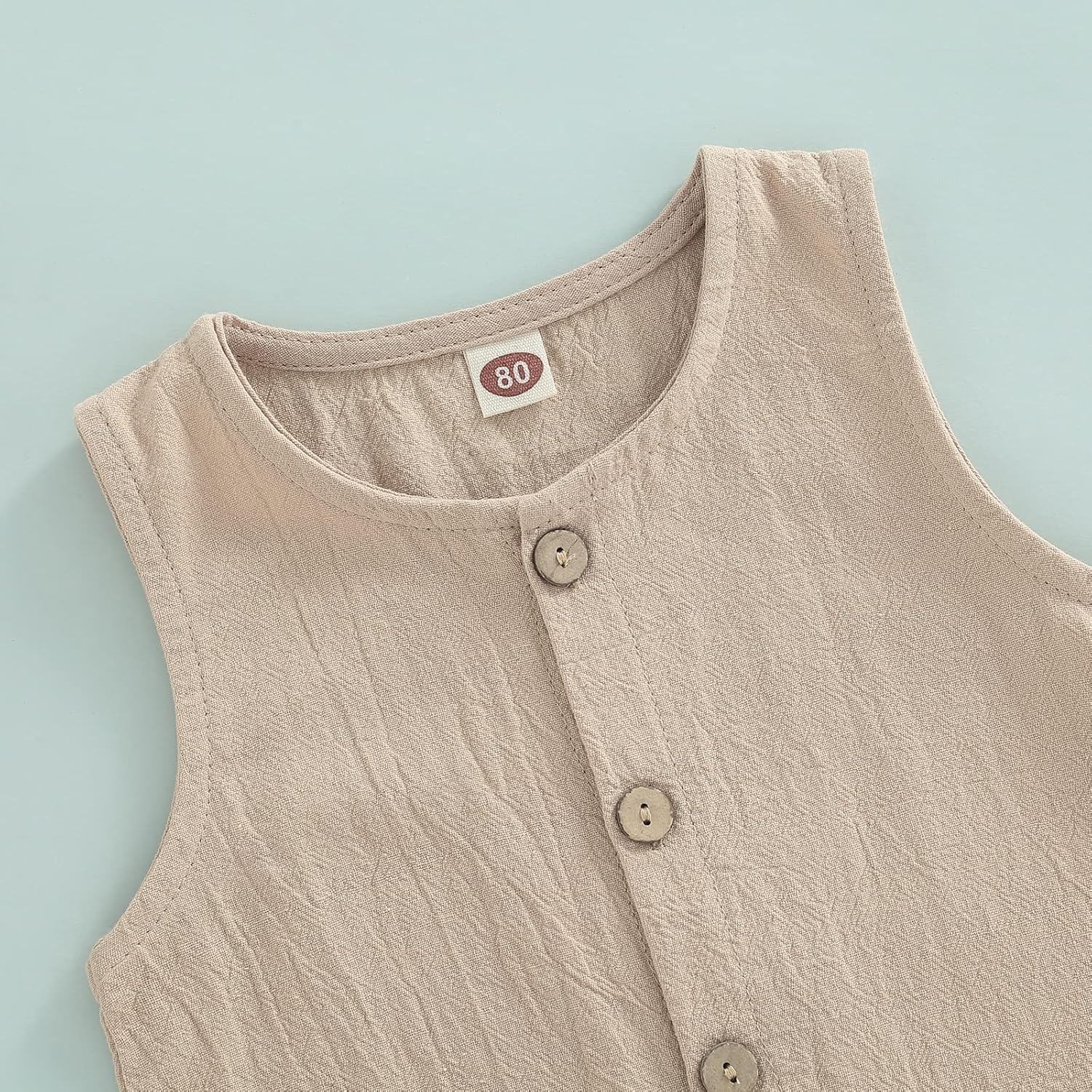 Mubineo Boys Summer Linen Romper for Babies